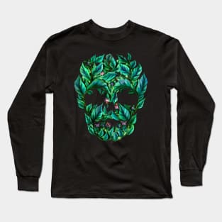 Deadly nightshade skull Long Sleeve T-Shirt